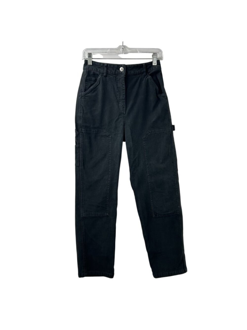 Aritzia Wilfred Free Brennan Womens Size 2 Black Cargo Carpenter Utility Pants - Picture 2 of 16